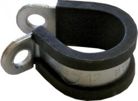 Assorted Rubber-Lined P Clips (75)